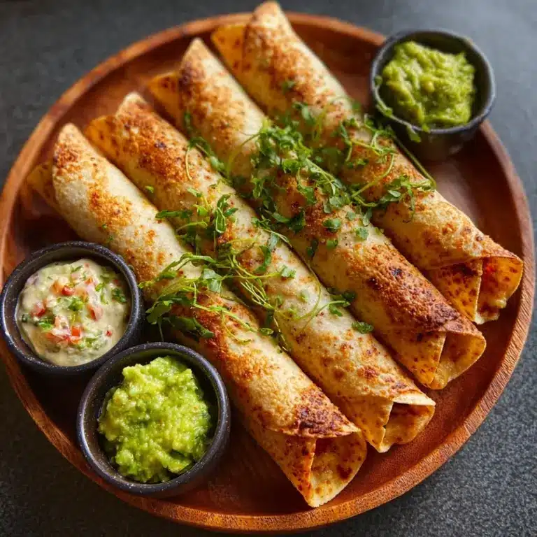 Oven Baked Chicken Taquitos Recipe