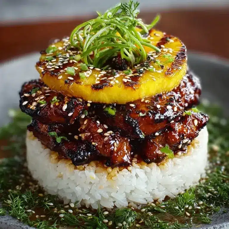 Hawaiian Huli Huli Chicken Stack Recipe