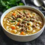 Hamburger Soup with Macaroni Recipe