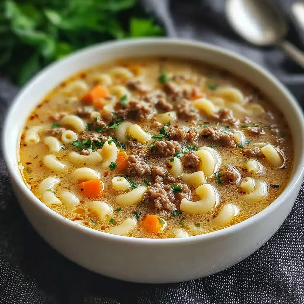 Hamburger Soup with Macaroni Recipe - Recipe Image