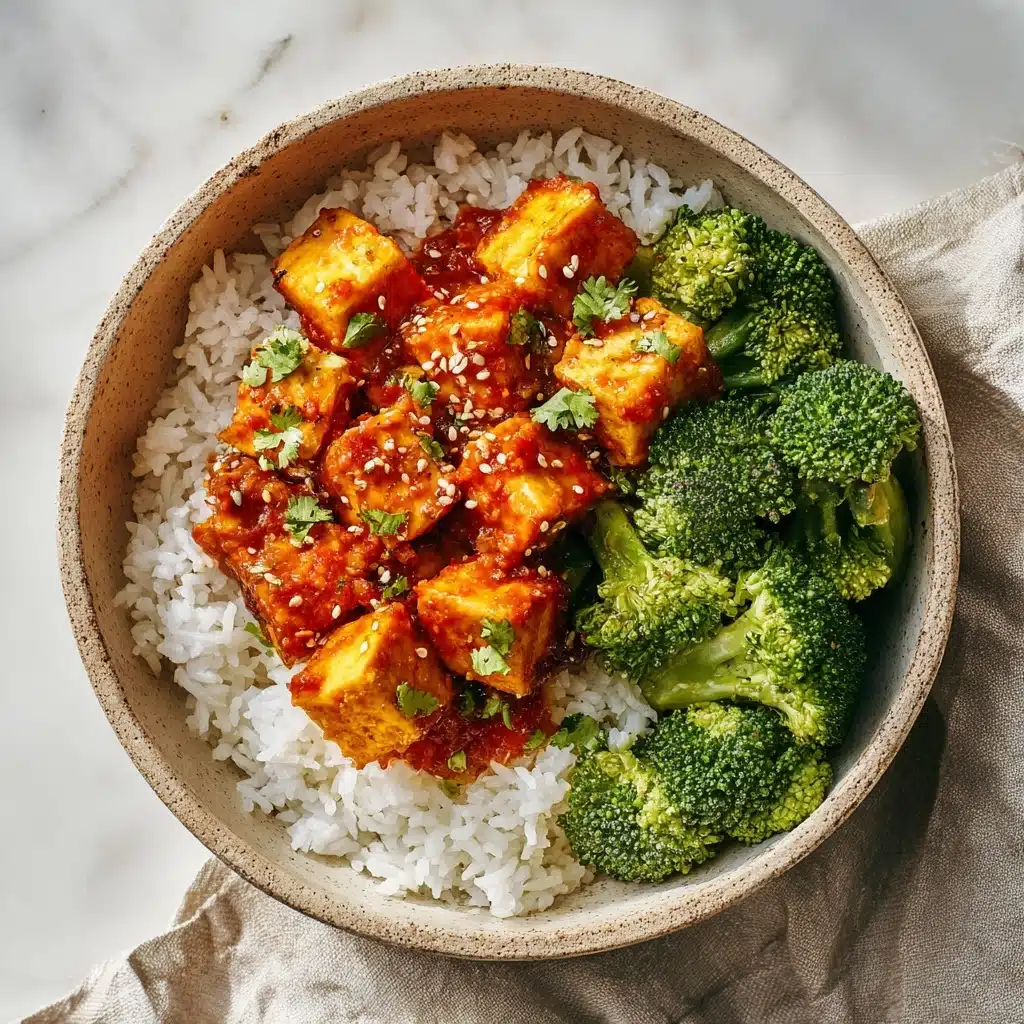 Crispy Gochujang Korean Tofu Recipe - Recipe Image