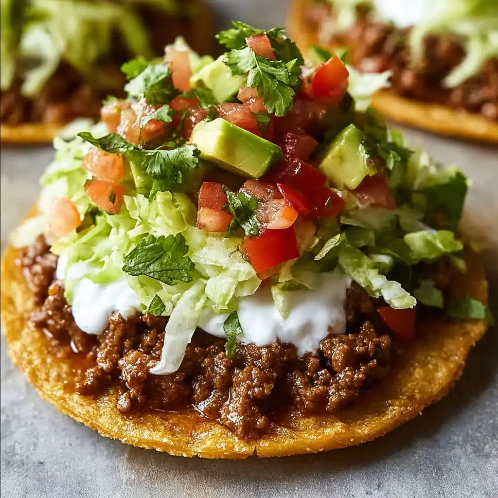 Ground Beef Tostadas Recipe - Recipe Image