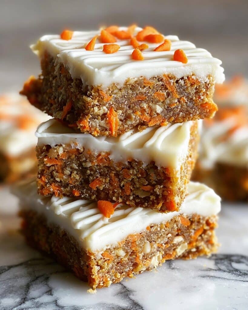 Cottage Cheese Carrot Cake Bars Recipe