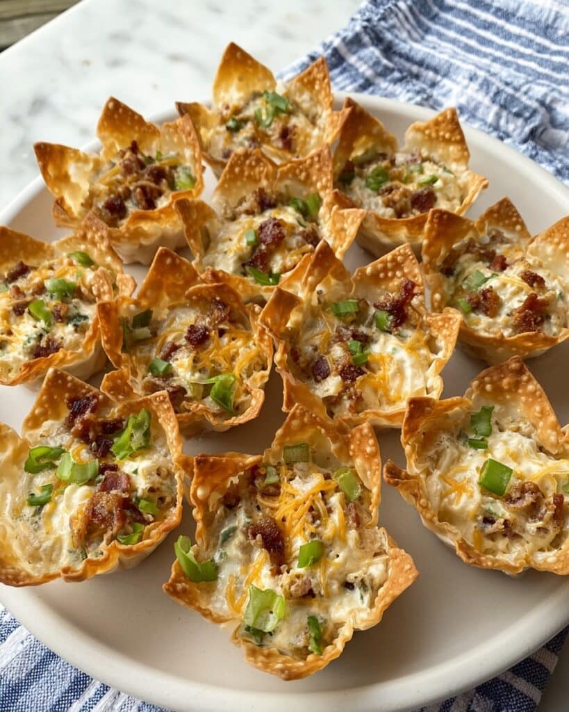 Jalapeño Popper Wonton Cups Recipe