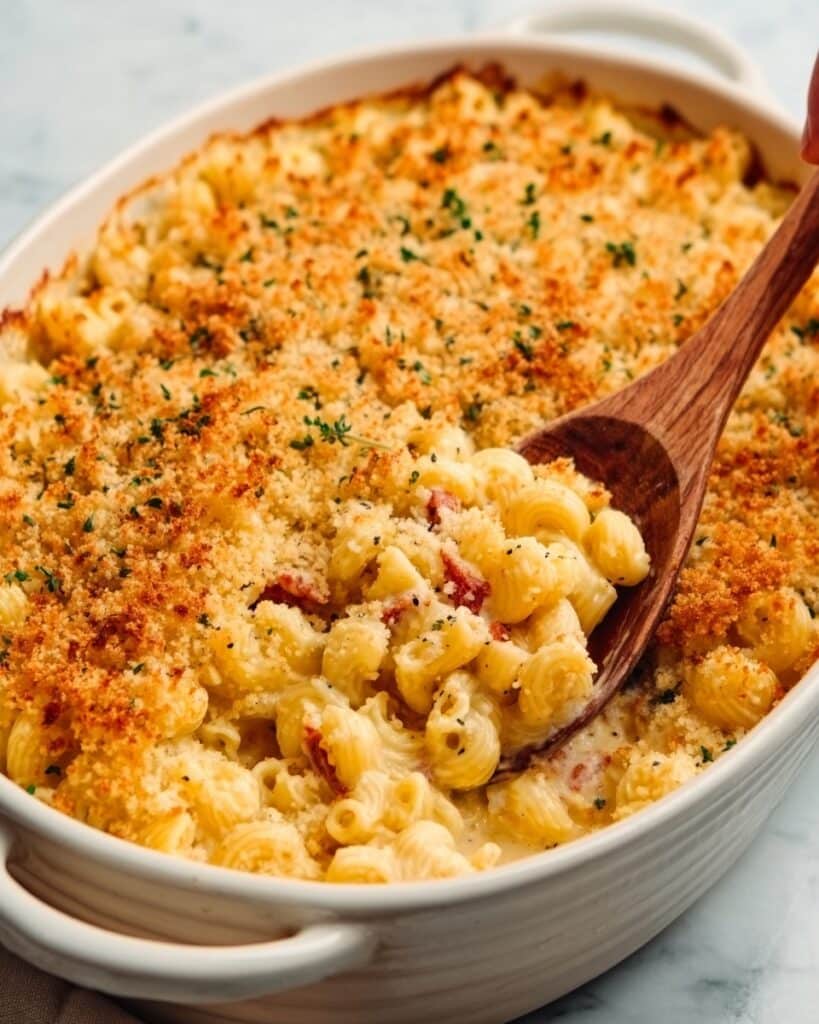 Seafood Mac & Cheese Bake Recipe
