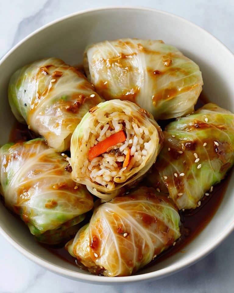 Vegan Cabbage Rolls with Ginger-Tamari Sauce Recipe