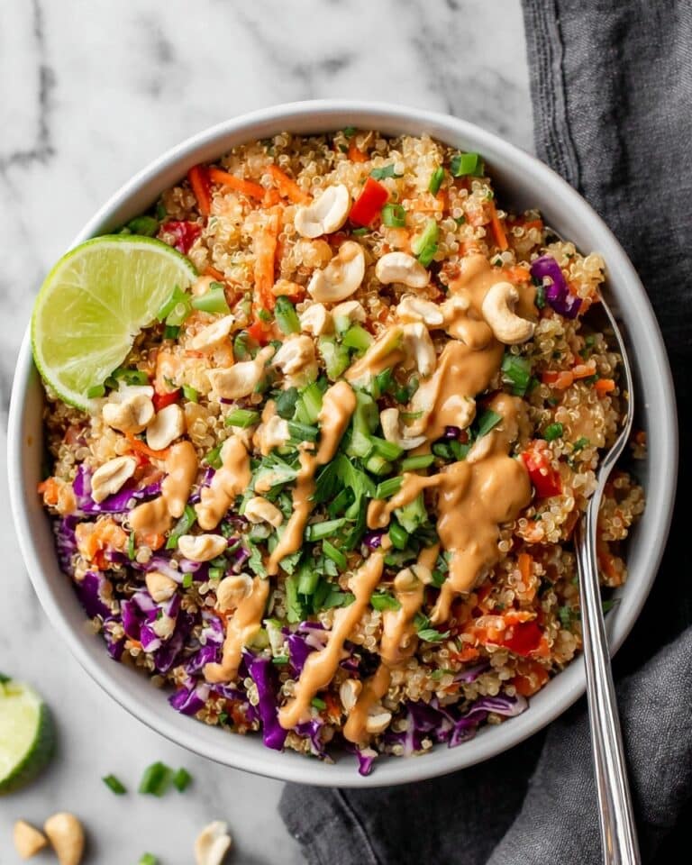 Crunchy Cashew Thai Quinoa Salad Recipe