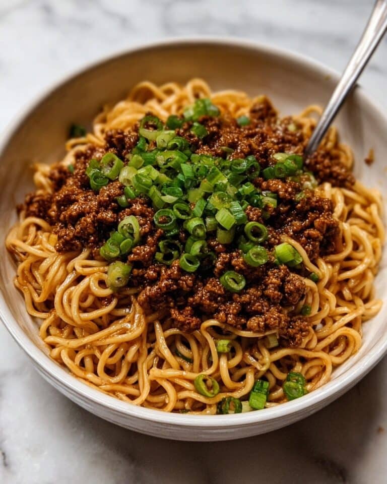 Mongolian Ground Beef Noodles Recipe
