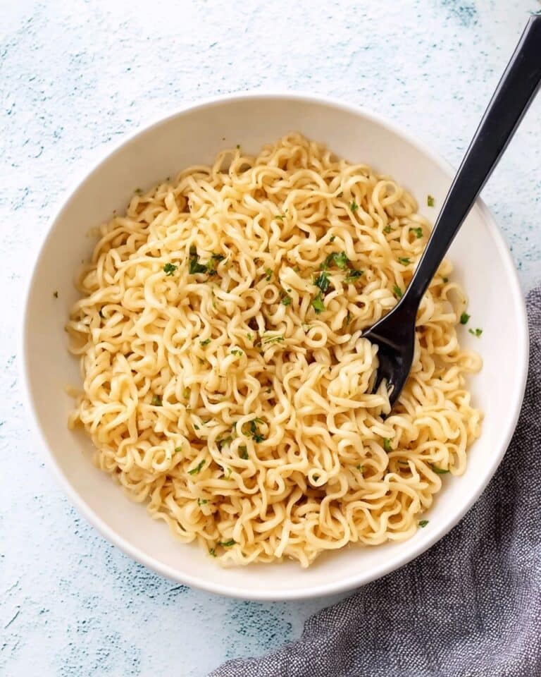 Garlic Butter Ramen Noodles Recipe