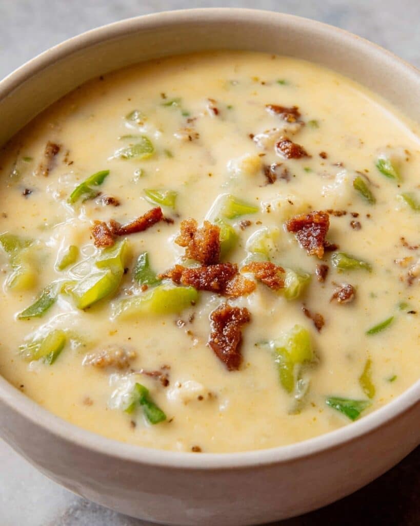 Philly Cheese Steak Soup Recipe