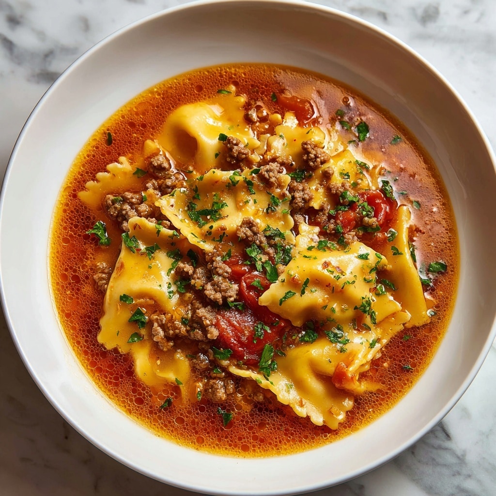 Mouthwatering One Pot Lasagna Soup Recipe