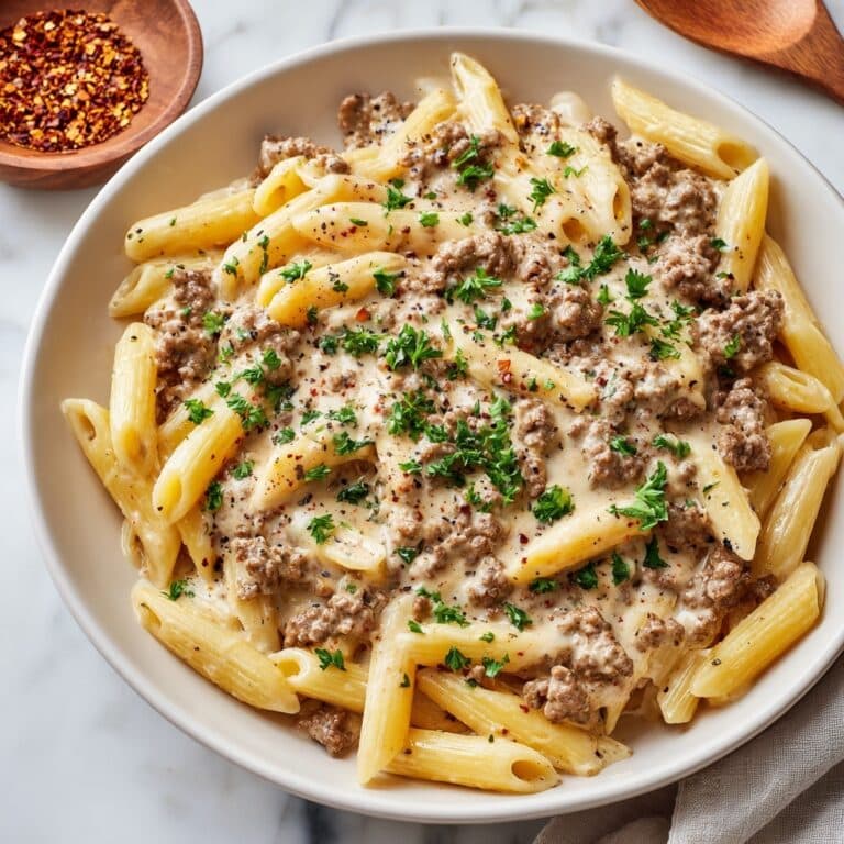 High Protein Creamy Beef Pasta Recipe for Quick Weeknight Dinners Recipe
