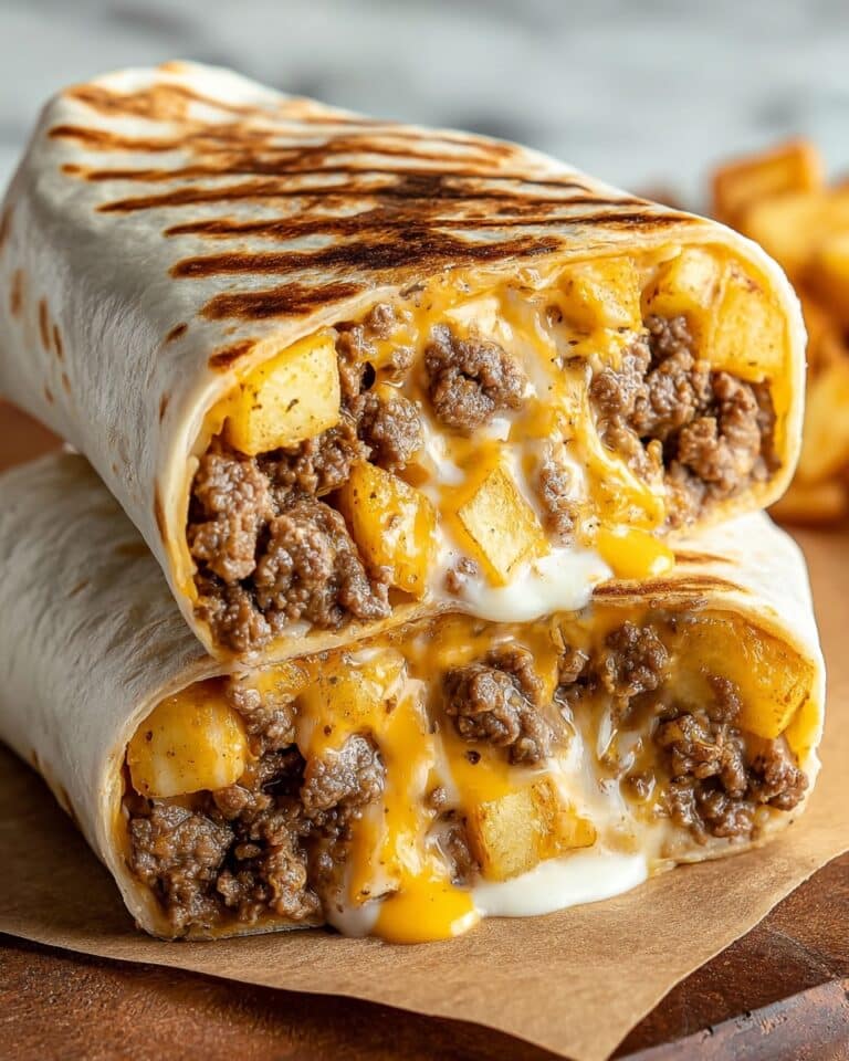 Beefy Cheesy Fries Burrito Recipe