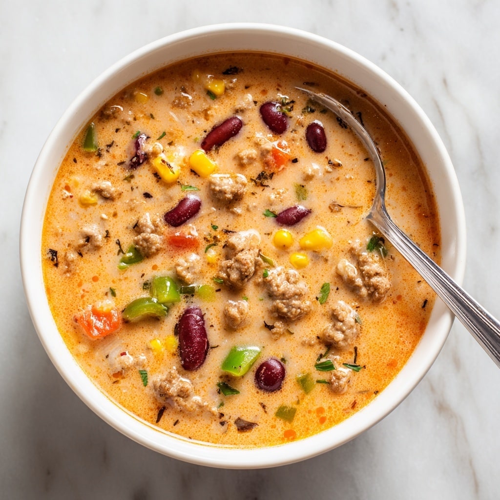 Creamy Beef Taco Soup Recipe