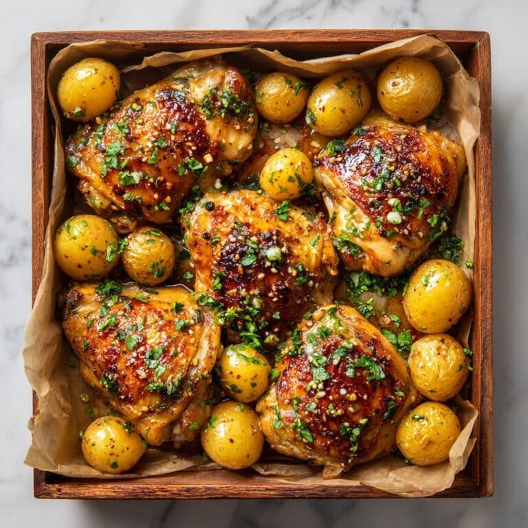 Honey Mustard Chicken with Roasted Potatoes Recipe