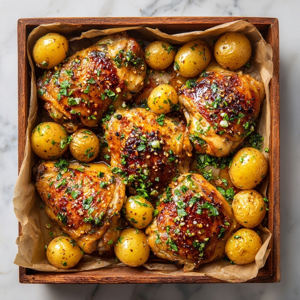 Honey Mustard Chicken with Roasted Potatoes Recipe