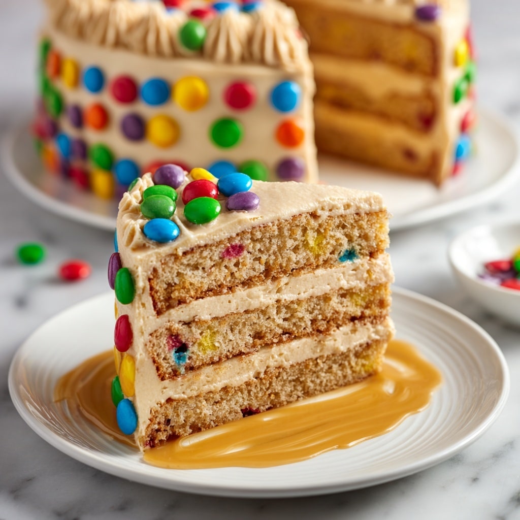 M&M’s Peanut Butter Cake with Peanut Butter Frosting Recipe