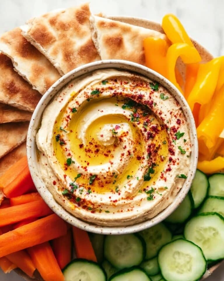 Creamy Homemade Hummus with Tahini and Lemon Recipe