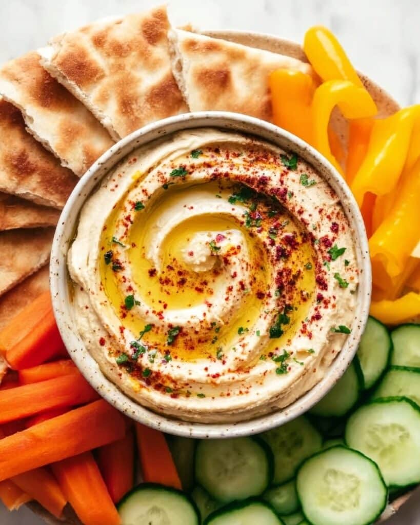 Creamy Homemade Hummus with Tahini and Lemon Recipe