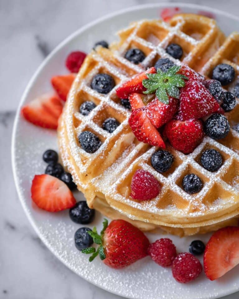 Easy Belgian Waffle Recipe