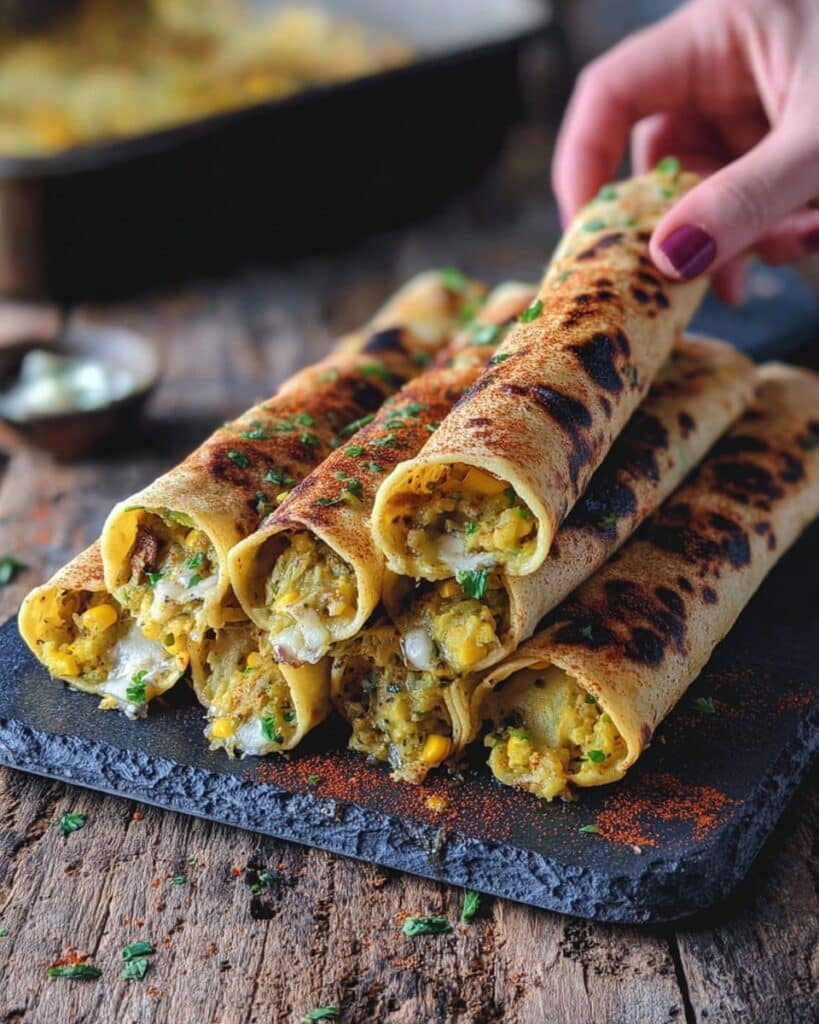Easy Vegan Baked Veggie Taquitos Recipe