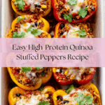 High-Protein Quinoa Stuffed Peppers Recipe