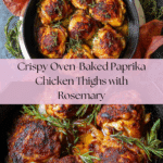Easy Oven Chicken Thigh Recipe with Paprika & Rosemary Recipe