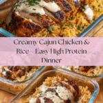 High Protein Creamy Cajun Chicken & Rice Recipe