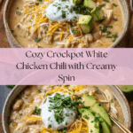 Creamy Crockpot White Chicken Chili Recipe