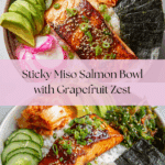 Sticky Miso Salmon Bowl Recipe