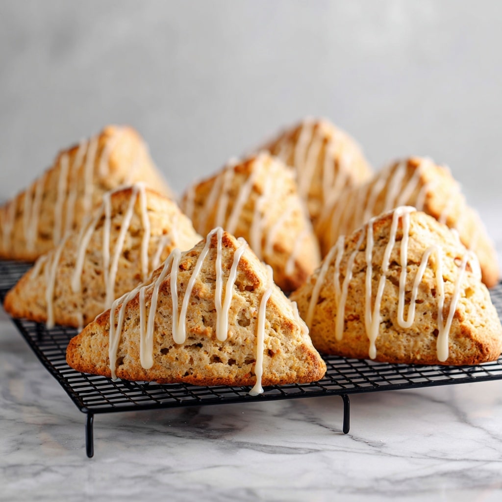 Pumpkin Scones with Spiced Glaze Recipe