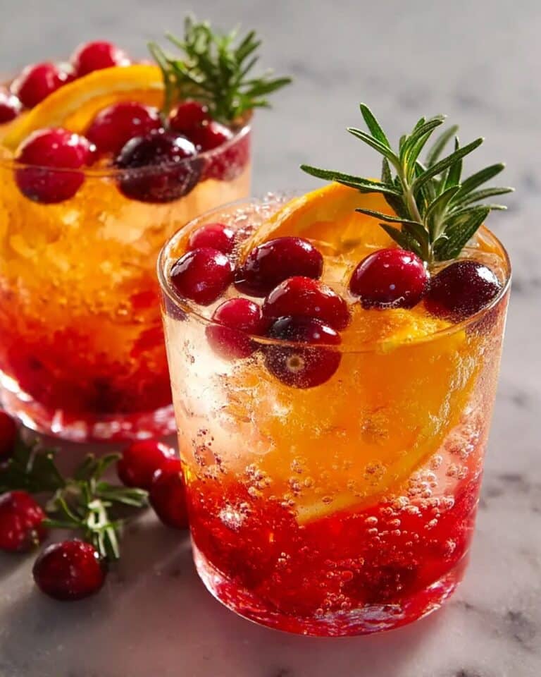 Thanksgiving Mocktail with Cranberry, Apple Cider, and Cinnamon Recipe