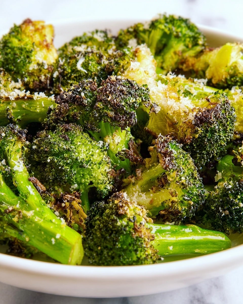 A white bowl filled with roasted broccoli florets that have a slightly charred, crispy texture with bits of light brown toasted seasoning on top. Behind the bowl are three thin lemon slices arranged in a slight overlap, showing a pale yellow color and juicy texture. The scene is set on a white marbled surface with a soft, bright background, emphasizing the fresh green and golden tones of the broccoli and the fresh lemon slices. photo taken with an iphone --ar 4:5 --v 7
