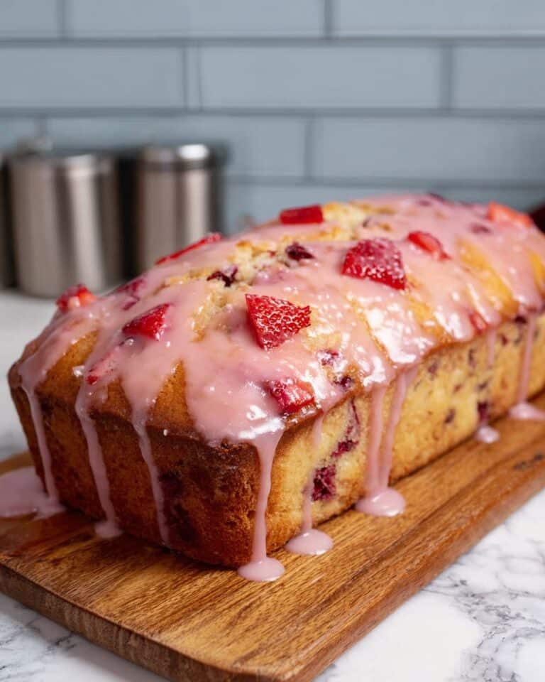 Strawberry Bread with Strawberry Glaze Recipe