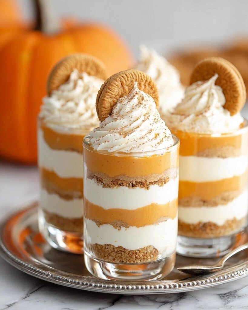 Mini No-Bake Pumpkin Pies Recipe