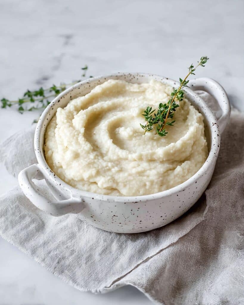 Vegan Mashed Cauliflower (Keto | Low-Carb) Recipe