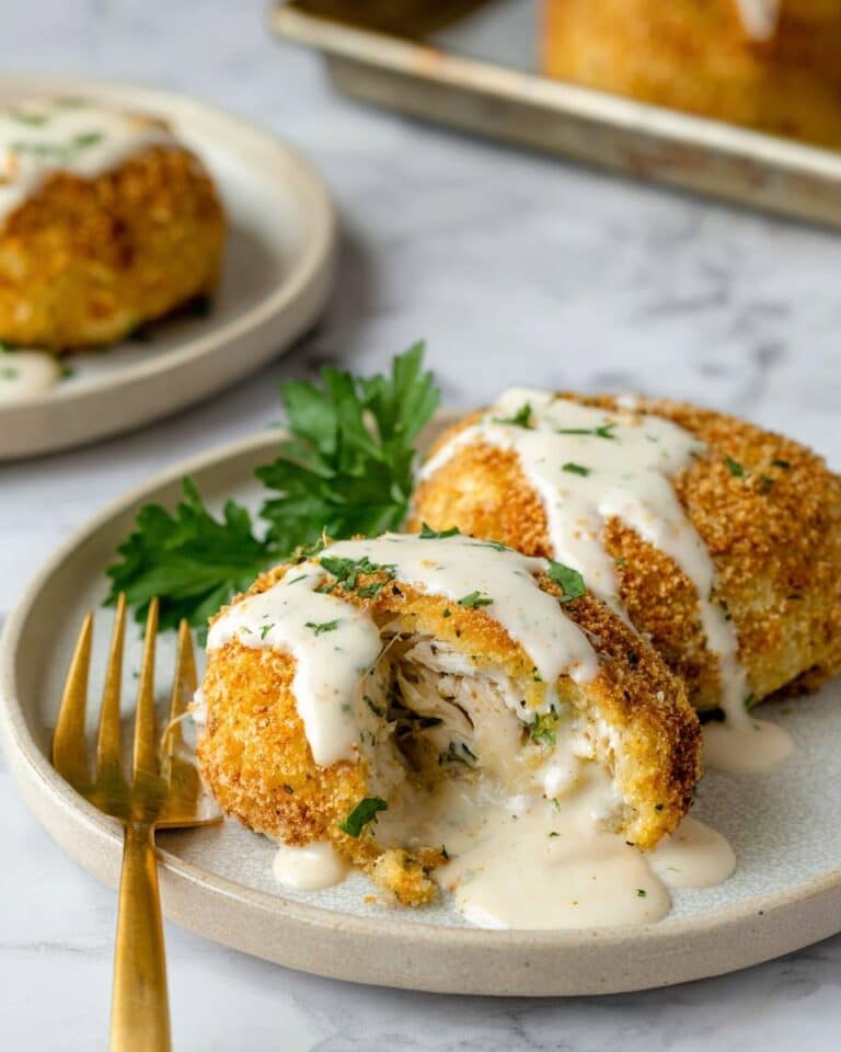 Chicken Pillows with Creamy Chicken Gravy Recipe