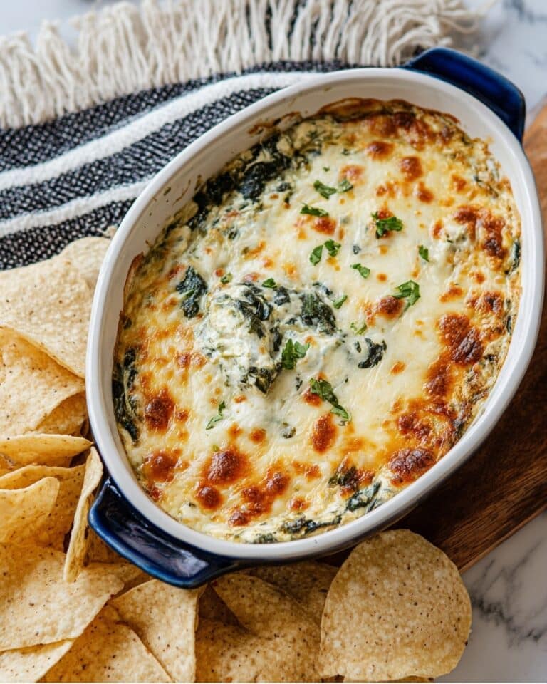 Easy Spinach Artichoke Dip Recipe