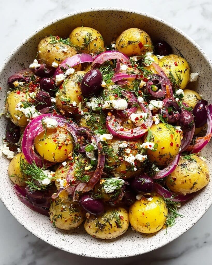 Greek Potato Salad Recipe – Tangy, Bold, and Mayo-Free Recipe