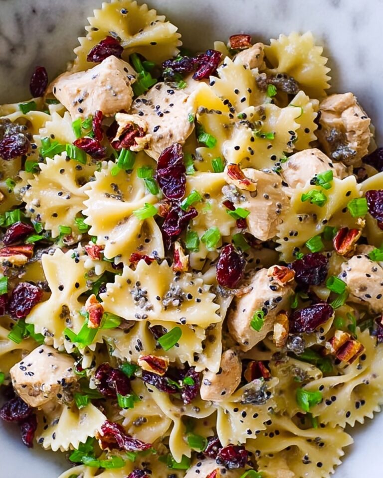 Chicken Pasta Salad with Poppy Seed Dressing Recipe