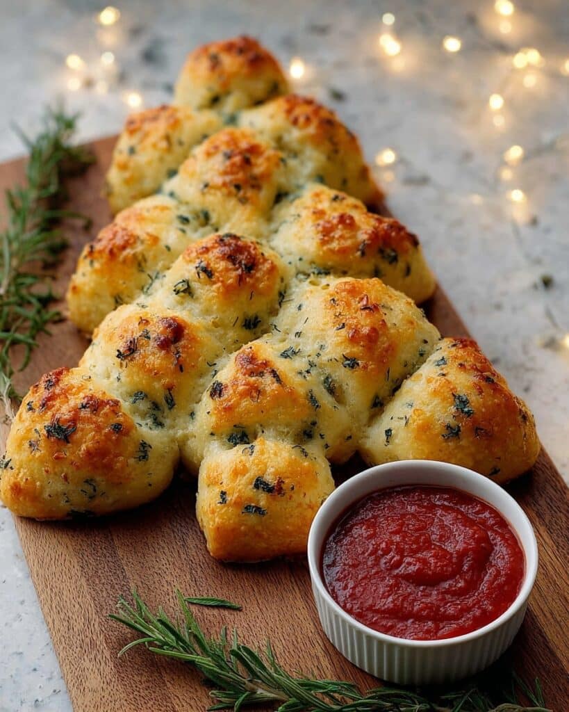 Cheesy Christmas Tree Bread Recipe