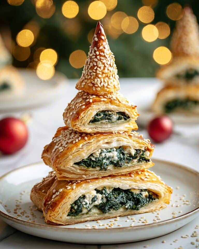 Spinach Feta Cranberry Puff Pastry Christmas Trees Recipe