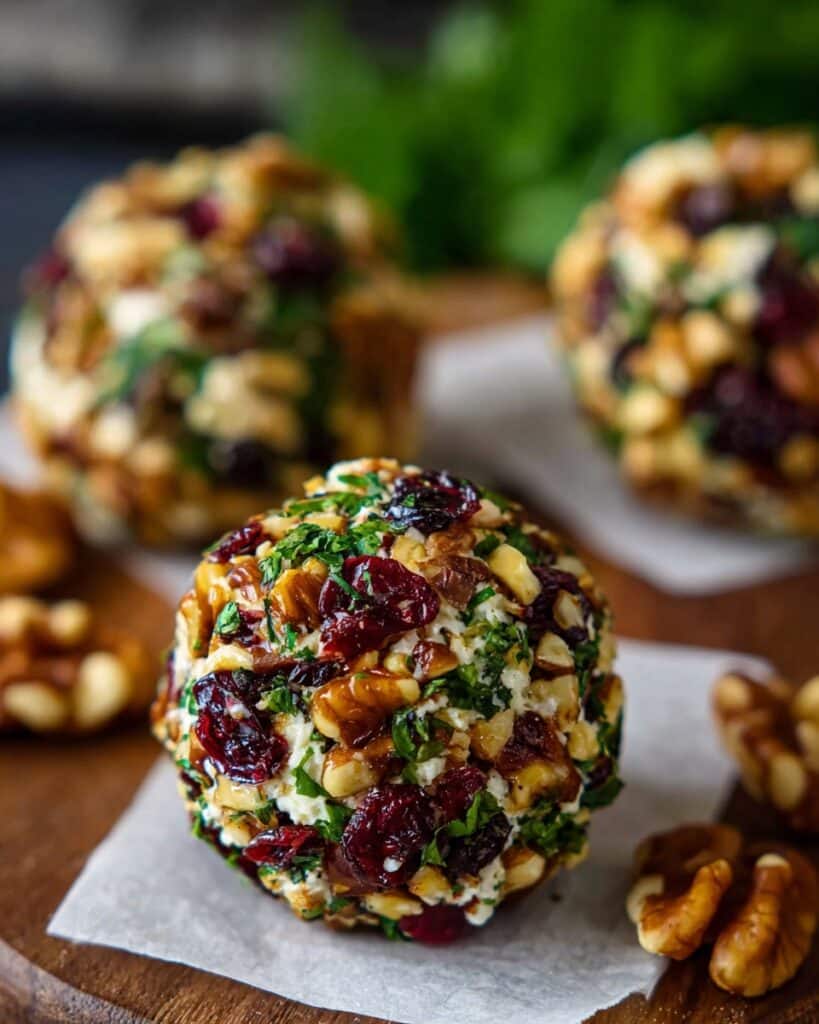 Mini Cranberry Pecan Goat Cheese Balls Recipe