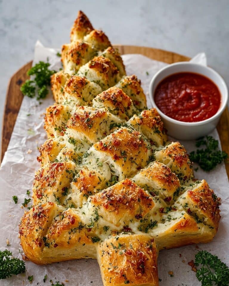 Cheesy Pull-Apart Christmas Bread Recipe