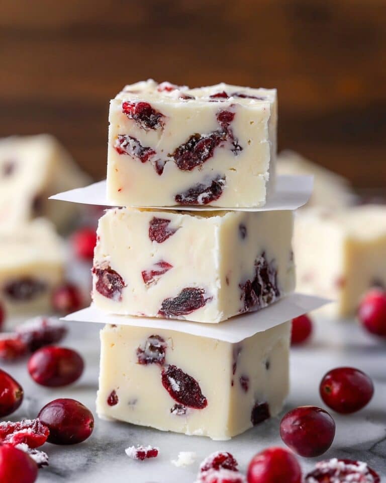 Easy White Chocolate Cranberry Fudge Recipe