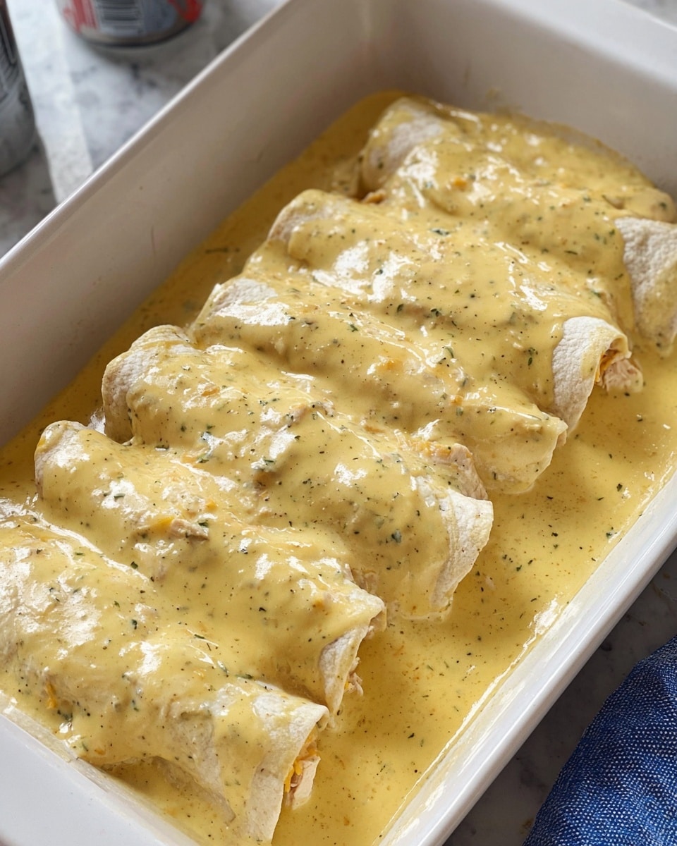 The dish shows a white baking dish filled with cheesy casserole pieces that are golden brown and slightly crispy on top, sprinkled with green herbs. The casserole has about two visible layers: a thick, golden bread-like top with browned spots and a gooey, melted yellow cheese layer beneath it. A black spatula lifts one piece, highlighting the soft, fluffy texture of the bread top and the stretchy, melted cheese underneath. The background is a white marbled texture. photo taken with an iphone --ar 4:5 --v 7