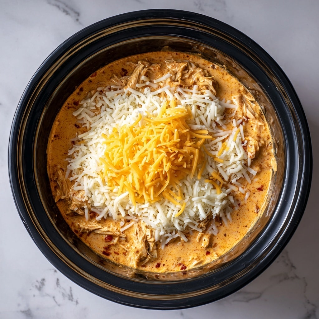 Crockpot Buffalo Chicken Macaroni and Cheese Recipe
