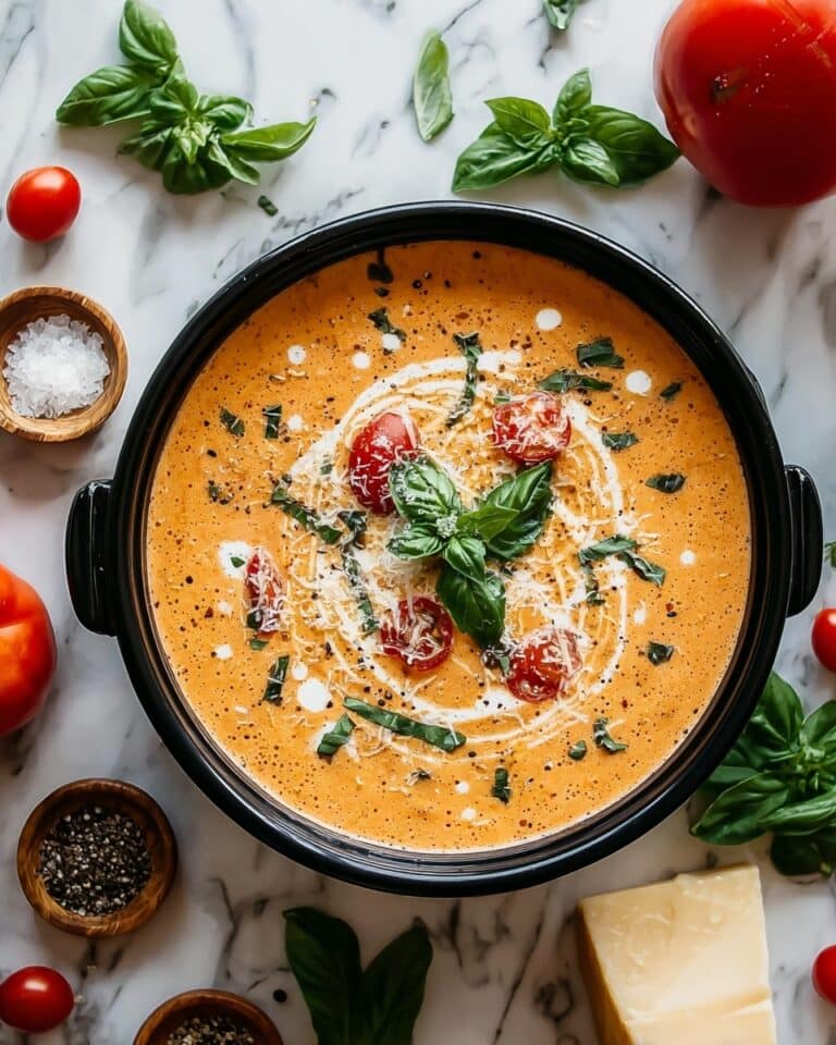 Crock Pot Creamy Chicken Parmesan Soup Recipe