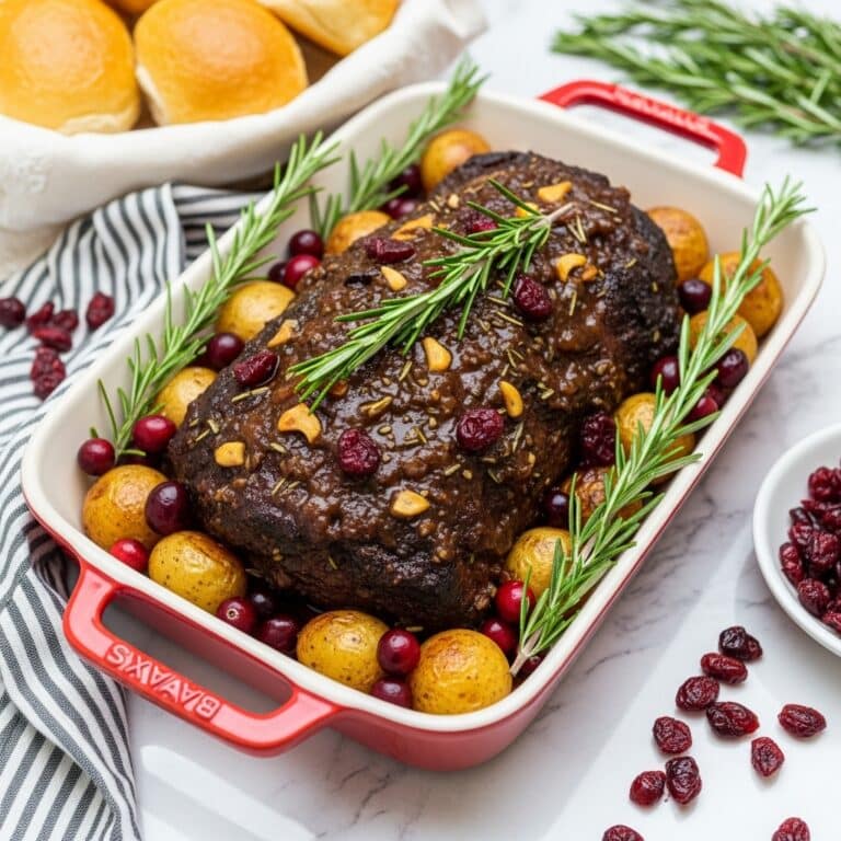 Cranberry Holiday Beef Brisket Recipe