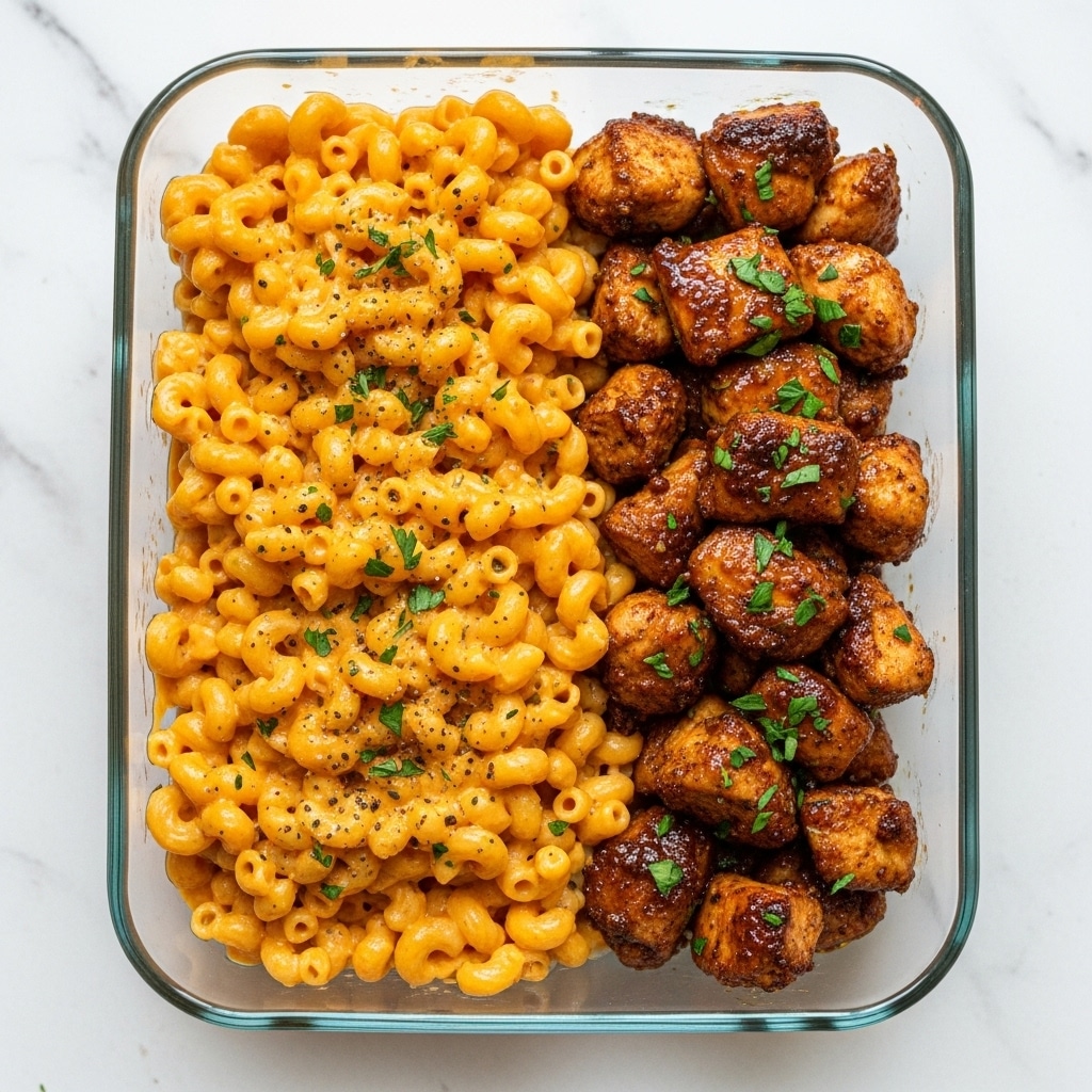 High-Protein Honey Garlic Butter Chicken with Mac & Cheese Recipe